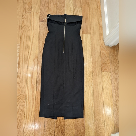 11. NWT MANGANO MADE IN ITALY STRAPLESS DRESS WITH BOLERO - Picture 5 of 13